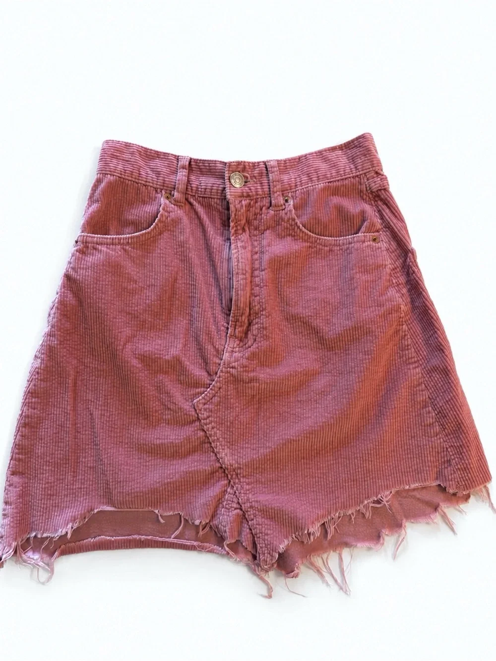 Zara Corduroy High-Waist Skirt